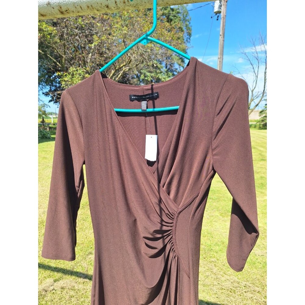 White House Black Market Womens Brown Casual Dress XS - Picture 2 of 5